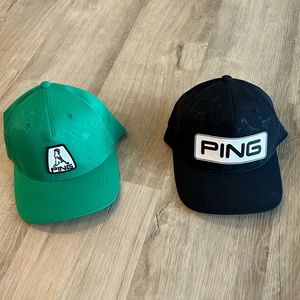 Two (2) Ping Golf Hats
